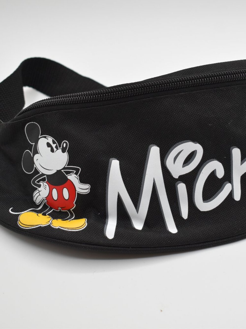Disney Mickey Mouse Black Fanny Pack Waist Bag Hip Pack Classic Character